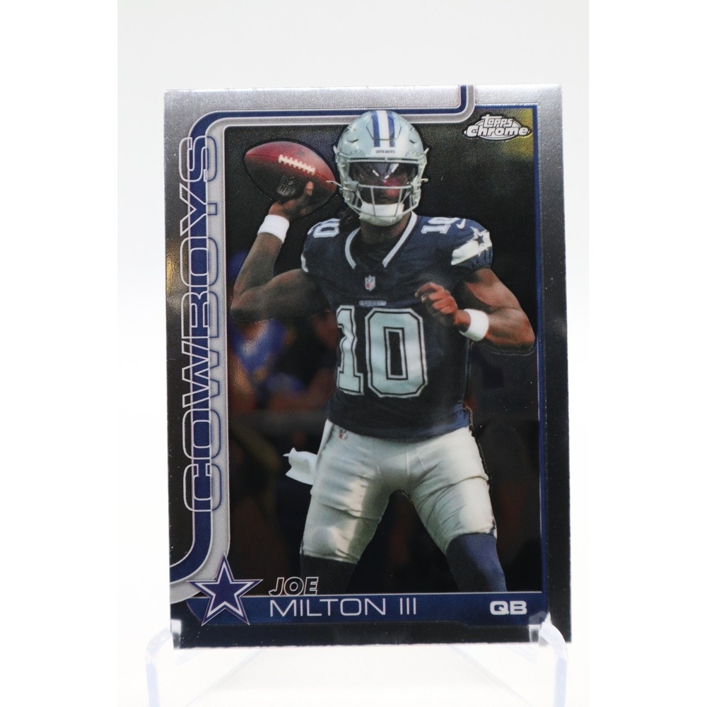 2025 Topps Chrome Football Base #85 Joe Milton III Cowboys